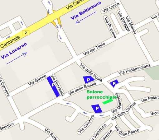 Cartina concessionaria Tupperware di Camorino